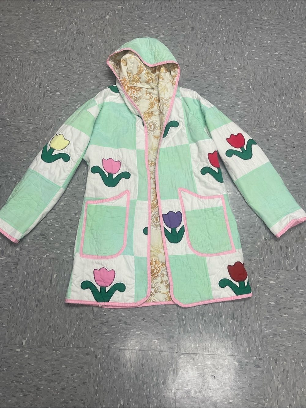 Quilted Secret Garden Trench jacket